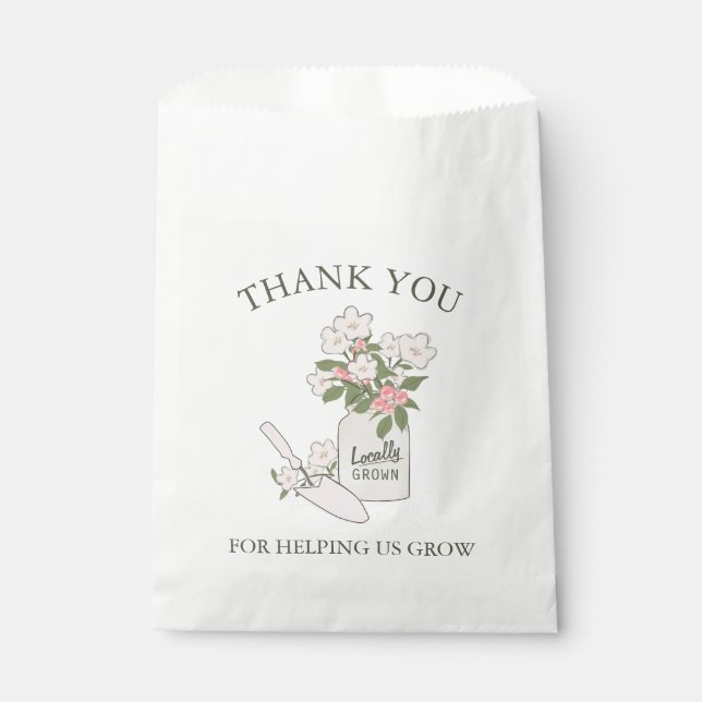 Blume Saatgut Lehrer Wertschätzung Geschenktütchen (Vorderseite)