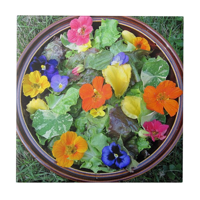 Blume Salat Tile Fliese (Vorderseite)