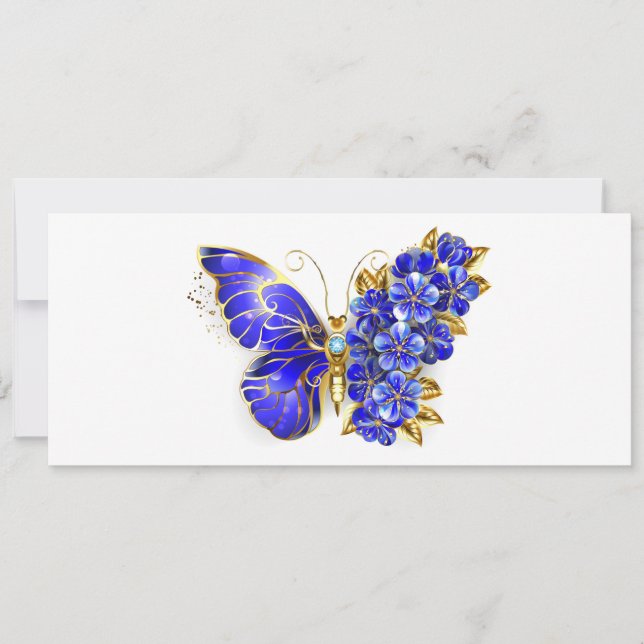 Blume Sapphire Butterfly Ankündigung (Vorderseite)