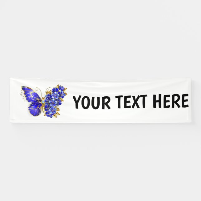 Blume Sapphire Butterfly Banner (Horizontal)
