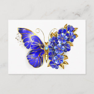 Blume Sapphire Butterfly Begleitkarte
