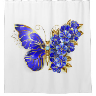 Blume Sapphire Butterfly Duschvorhang
