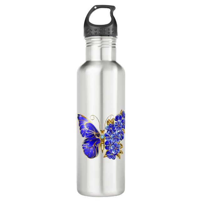 Blume Sapphire Butterfly Edelstahlflasche (Vorderseite)