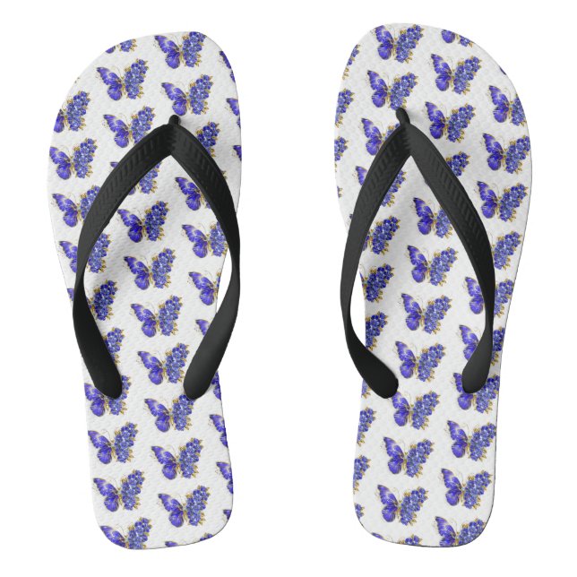Blume Sapphire Butterfly Flip Flops (Fußbett)