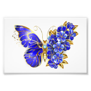 Blume Sapphire Butterfly Fotodruck