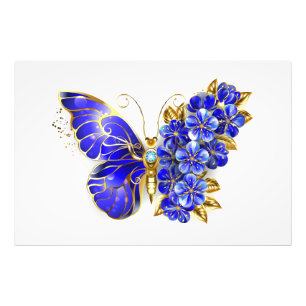 Blume Sapphire Butterfly Fotodruck