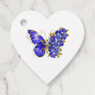 Blume Sapphire Butterfly Geschenkanhänger