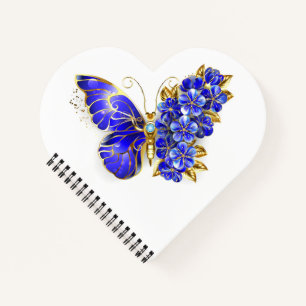 Blume Sapphire Butterfly Notizbuch