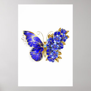 Blume Sapphire Butterfly Poster