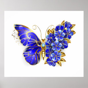 Blume Sapphire Butterfly Poster