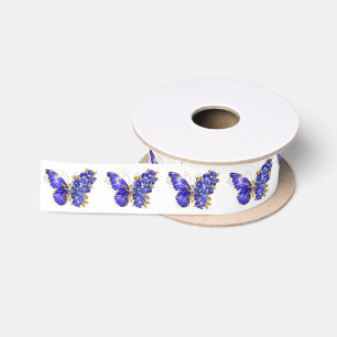 Blume Sapphire Butterfly Satinband