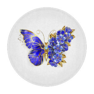 Blume Sapphire Butterfly Schneidebrett