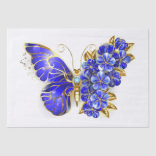 Blume Sapphire Butterfly Seidenpapier