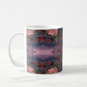 Blume Säulen Pavillon Rosa und Rose Kaffeetasse