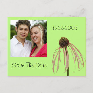 Blume Save the Date! Ankündigungspostkarte