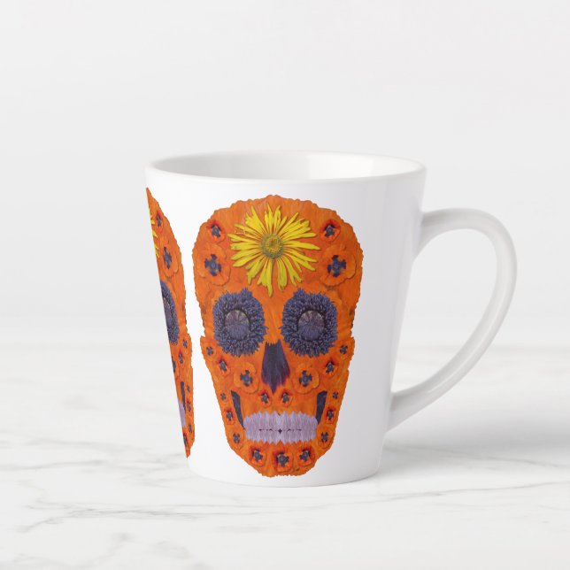 Blume Schädel 1 Milchtasse (Rechts)
