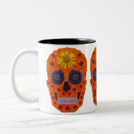 Blume Schädel 1 Zweifarbige Tasse