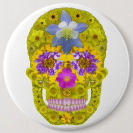 Blume Schädel 3 Button