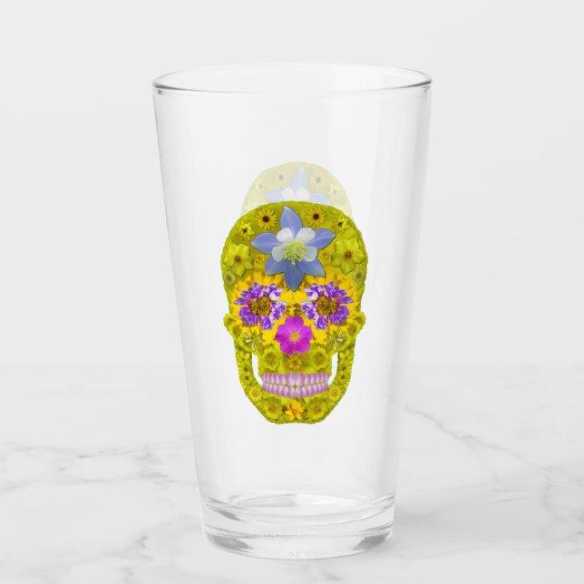 Blume Schädel 3 Glas (Vorderseite)