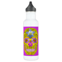 Blume Schädel 3 Trinkflasche