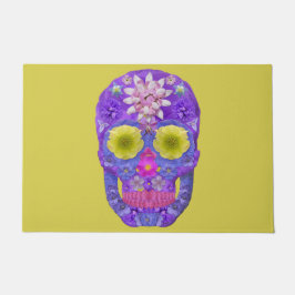 Blume Schädel 5 Fußmatte