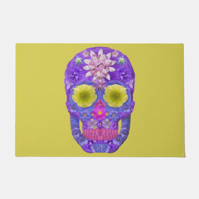 Blume Schädel 5 Fußmatte (Vorderseite)