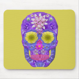 Blume Schädel 5 Mousepad