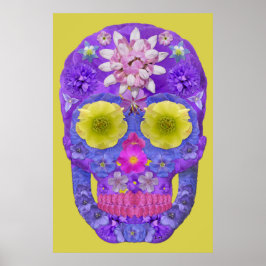 Blume Schädel 5 Poster