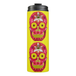 Blume Schädel 6 Thermosbecher
