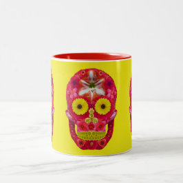 Blume Schädel 6 Zweifarbige Tasse
