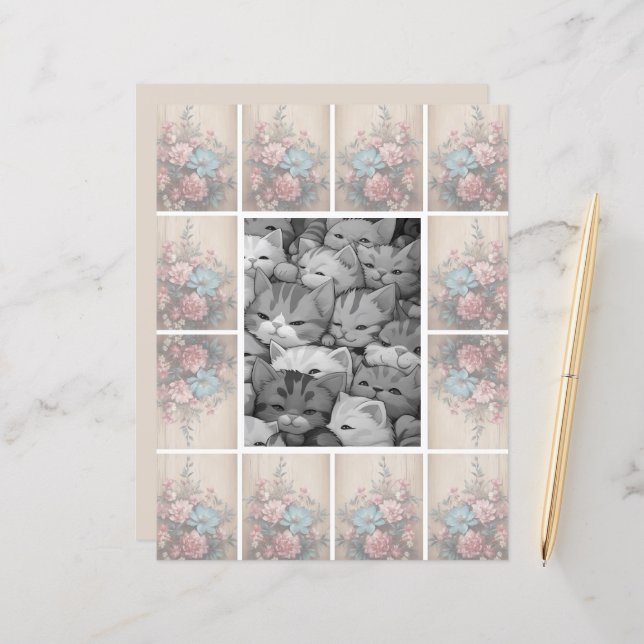 Blume Schattenweichlichthintergrund (Vorderseite/Rückseite Beispiel)