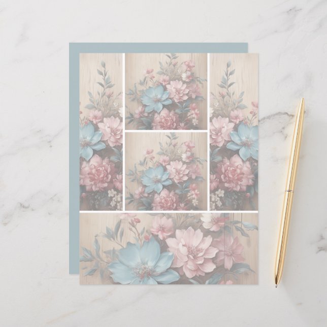 Blume Schattenweichlichthintergrund (Vorderseite/Rückseite Beispiel)