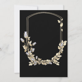 Blume-Schild-Hochzeit Einladung