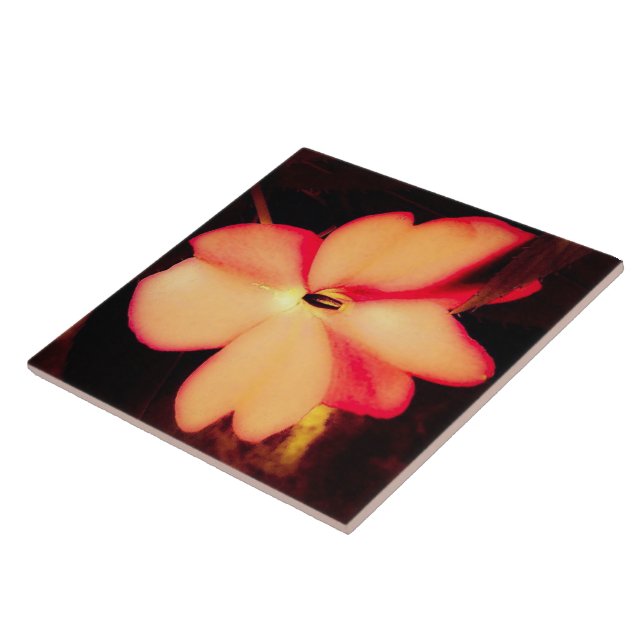 Blume Schließen in Peach Fliese (Seite)