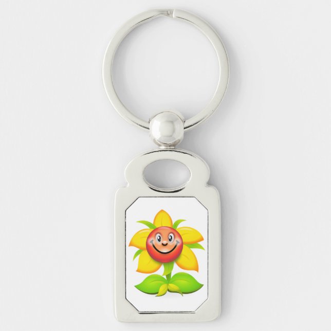 Blume Schlüsselanhänger (Vorderseite)