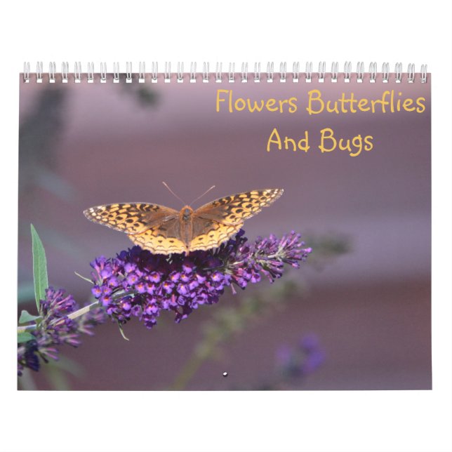 Blume, Schmetterlinge und Umarmungskalender Kalender (Titelbild)