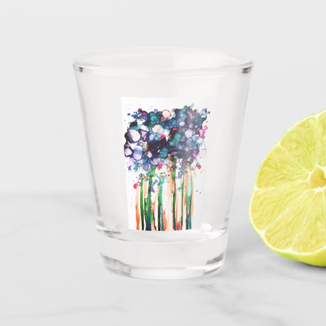 Blume Schnapsglas (Vorderseite)