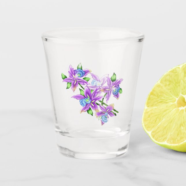 Blume Schnapsglas (Vorderseite)