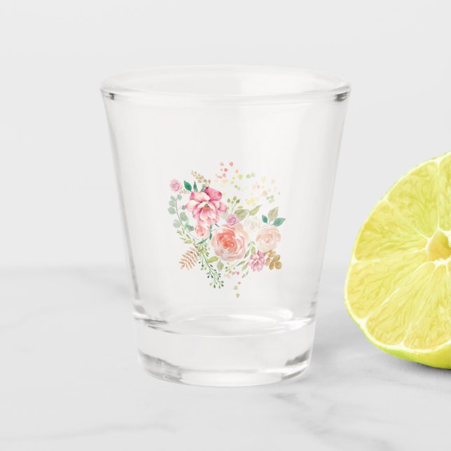 Blume Schnapsglas (Vorderseite)