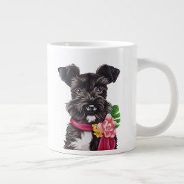 Blume Schnauzer Jumbo-Tasse