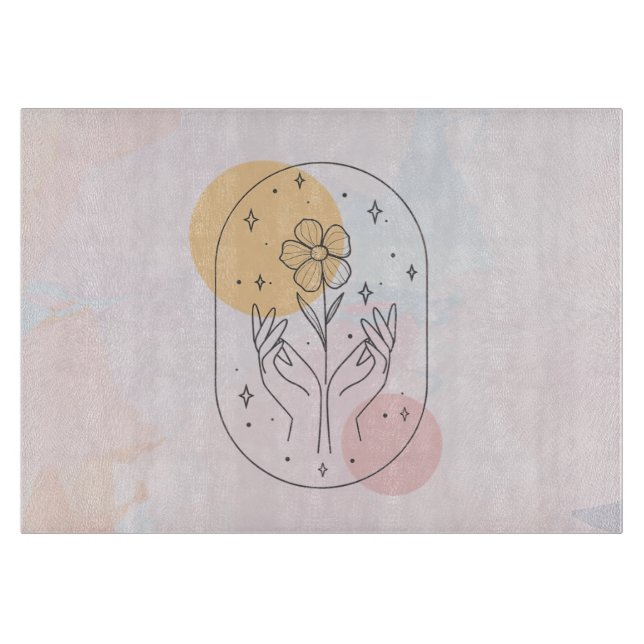 Blume Schneidebrett (Vorderseite)