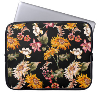 Blume schöne Muster nahtlos. Stoffstruktur Laptopschutzhülle