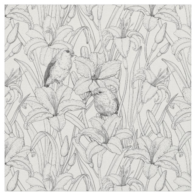 Blume, schwarz und weiß stoff (Nahaufnahme)