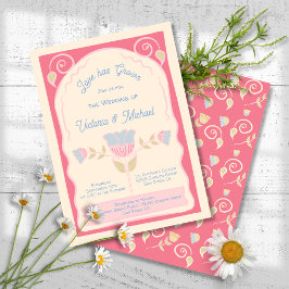 Blume Seed Packet handgezeichnete Hochzeit Einladung