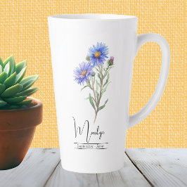 Blume September Aster Milchtasse