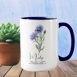 Blume September Aster Tasse