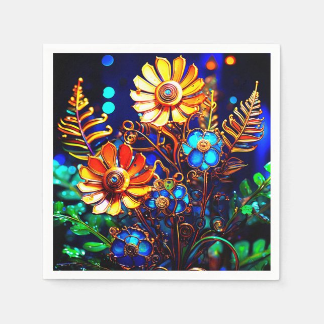 Blume Serviette (Vorderseite)