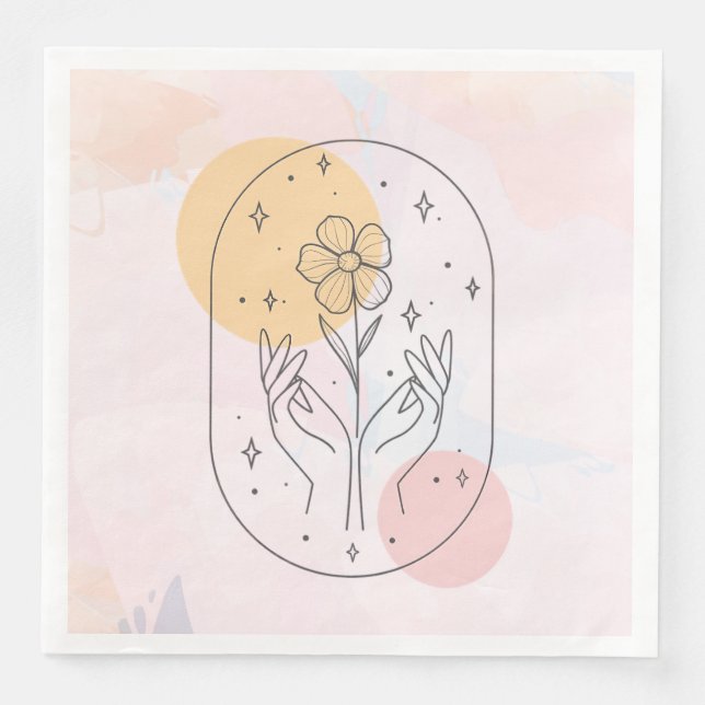 Blume Serviette (Vorderseite)
