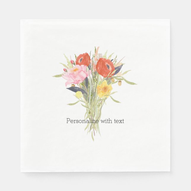Blume Serviette (Vorderseite)