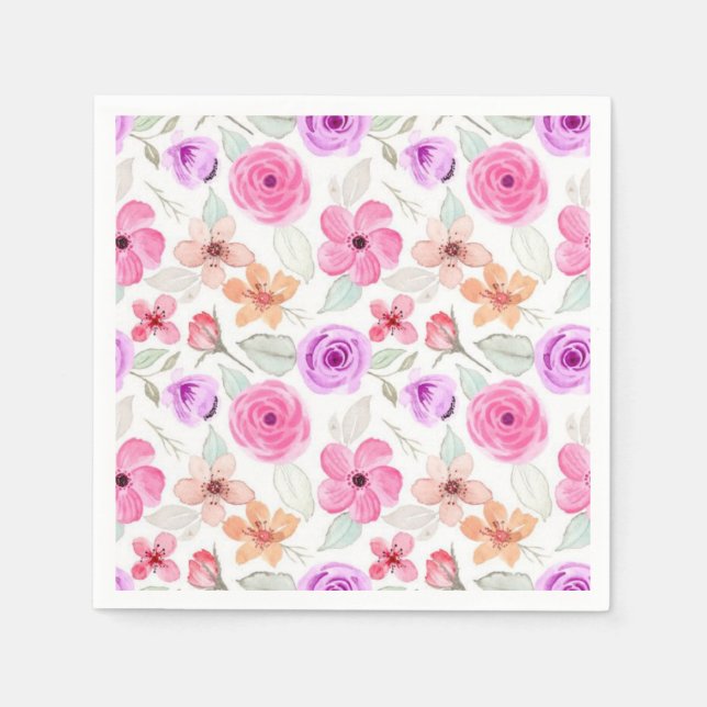 Blume Serviette (Vorderseite)